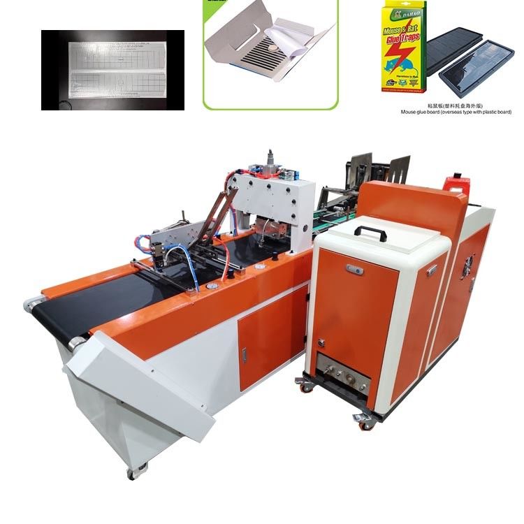 Can Be Adjusted Coat Glue Quantity mouse glue trap board making machine providing Product Size As Customers Requirement handling